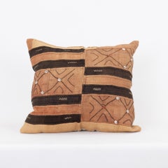 African Kuba Cloth Raffia Pillow Cover