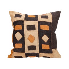 African Kuba Cloth Raffia Pillow Cover