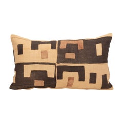 African Kuba Cloth Raffia Pillow Cover