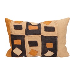 African Kuba Cloth Raffia Pillow Cover