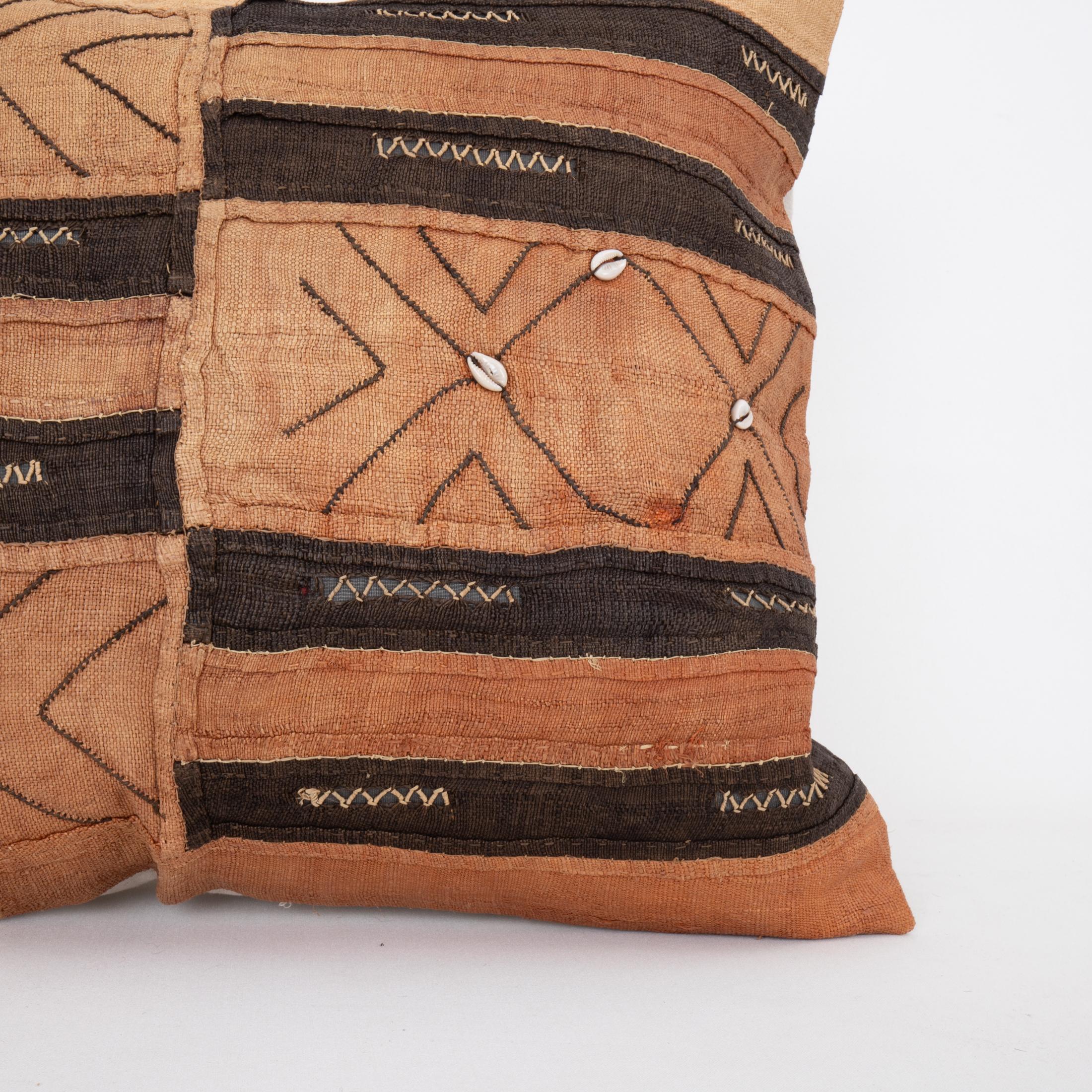 Funda de cojín de rafia africana de tela kuba Congoleño en venta