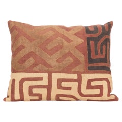 African Kuba Cloth Raffia Pillow Cover