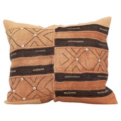 African Kuba Cloth Raffia Pillow Cover