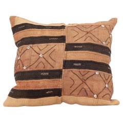 African Kuba Cloth Raffia Pillow Cover