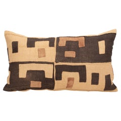 African Kuba Cloth Raffia Pillow Cover