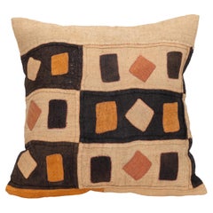 African Kuba Cloth Raffia Pillow Cover