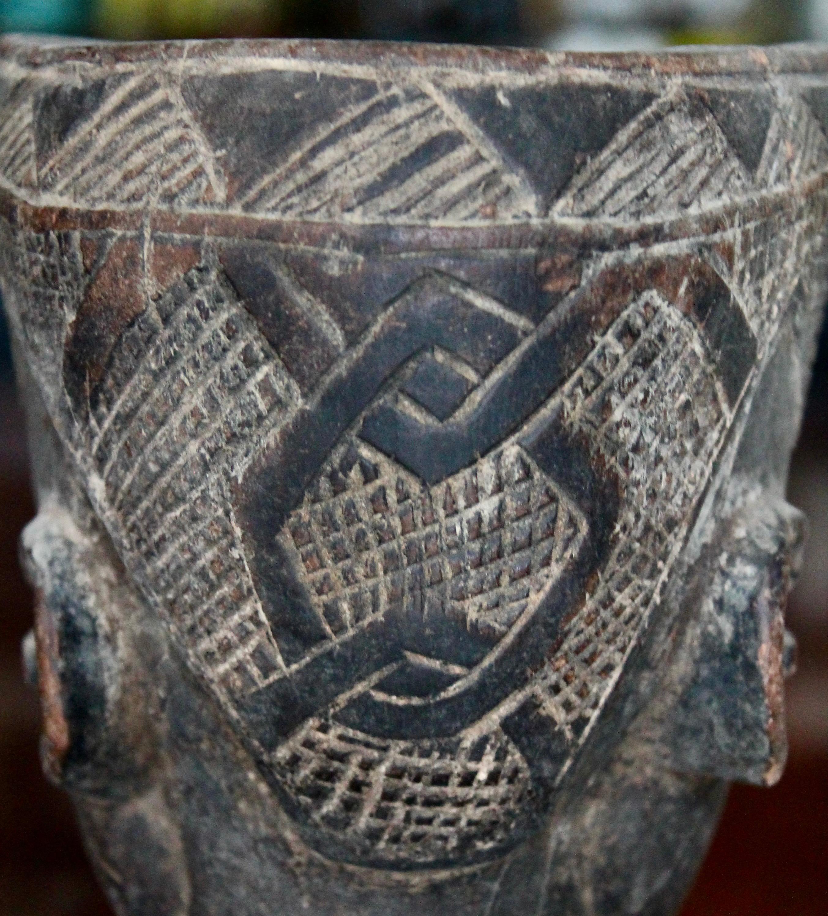 19th Century African Kuba Cup Bryce Holcomb Pace Primitive Provenance For Sale