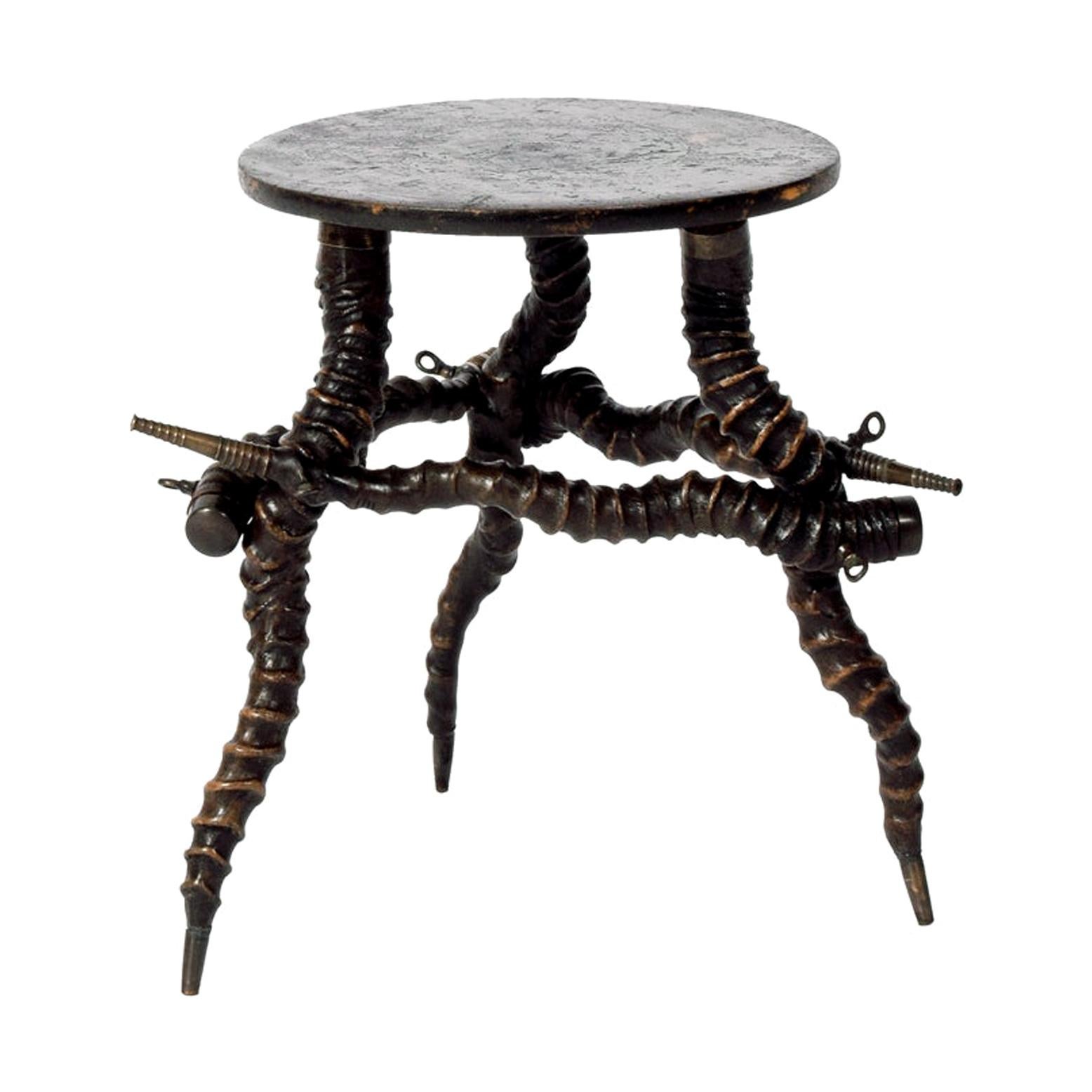 African Kudu Horn Side Table
