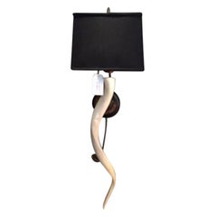 African Kudu Horn Wall Sconce