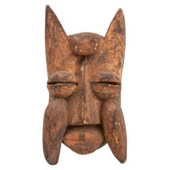 African, Likely Cote D'ivoire, Wood Feline Mask