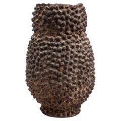 African Lobi Terracotta Spiked Vase