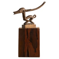 Afrikanische Langhorn Gazelle Holzskulptur