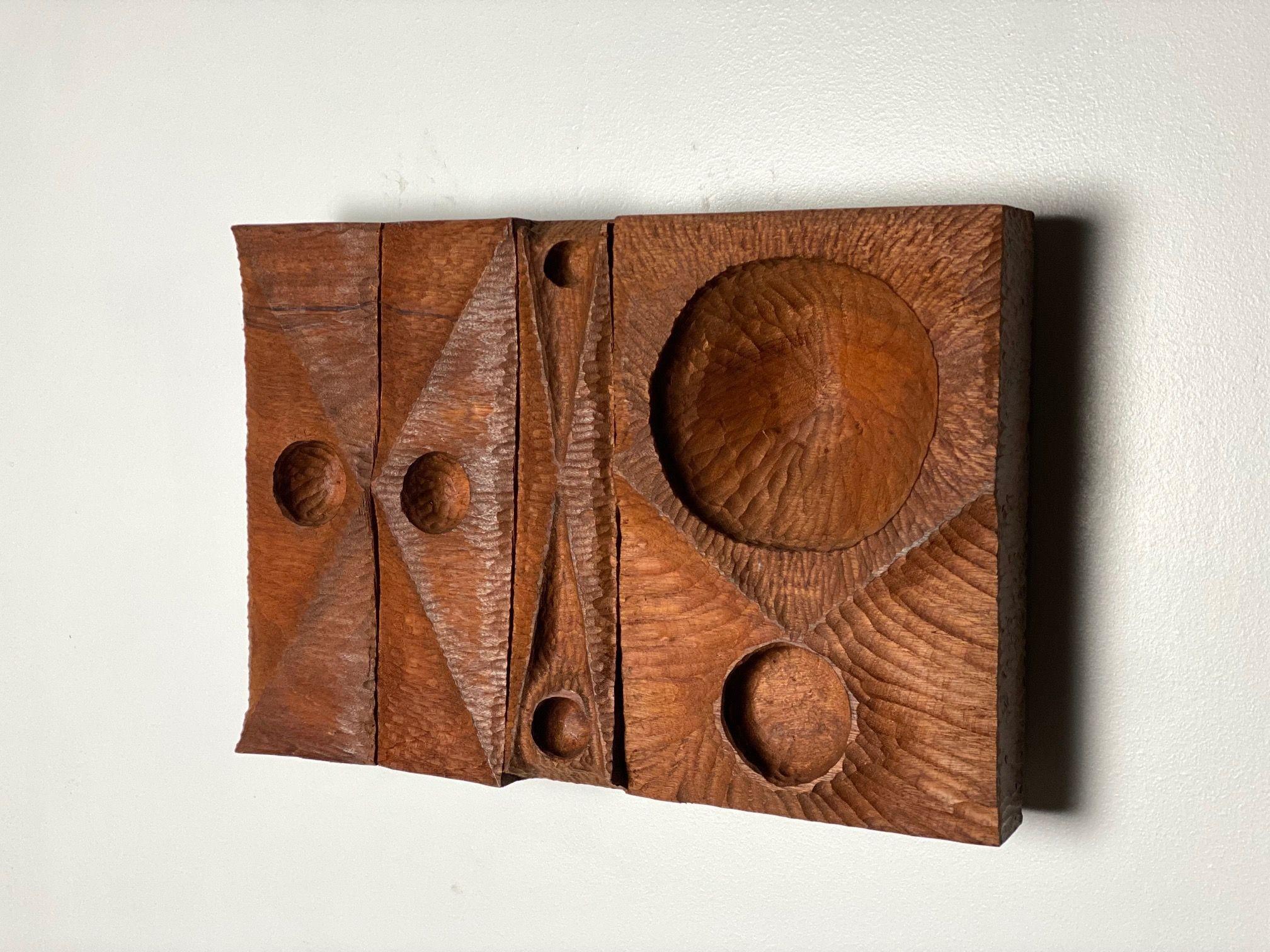 Contemporary African Mahogany Chip Carved Sculpture by Michael Rozell, USA, 2021 For Sale