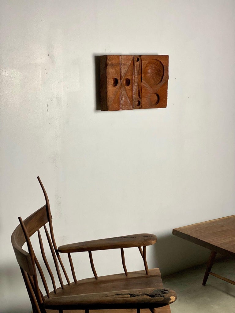 African Mahogany Chip Carved Sculpture by Michael Rozell, USA, 2021 For ...