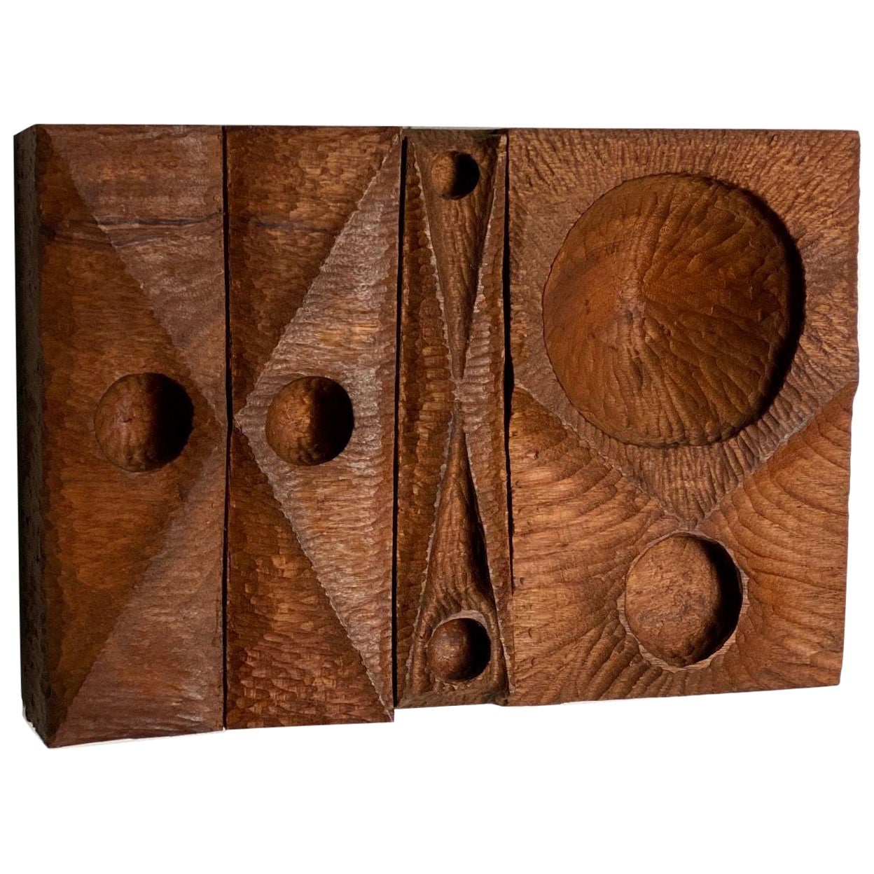 Sculpture africaine en acajou sculptée de Michael Rozell, États-Unis, 2021
