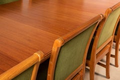 African Mahogany Extendable Dining Table by Edward Barnsley, England, circa 1956