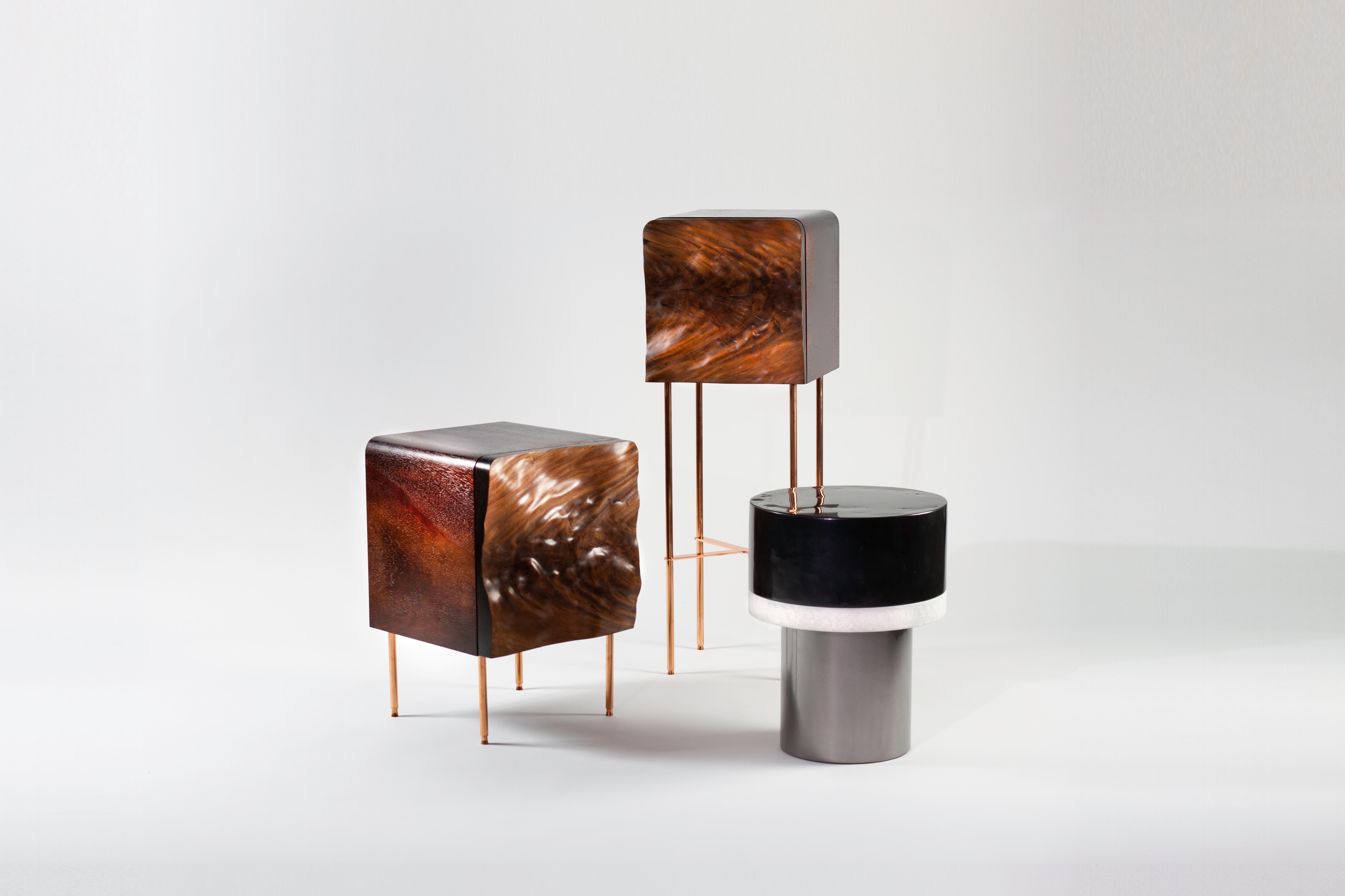 copper bedside cabinet