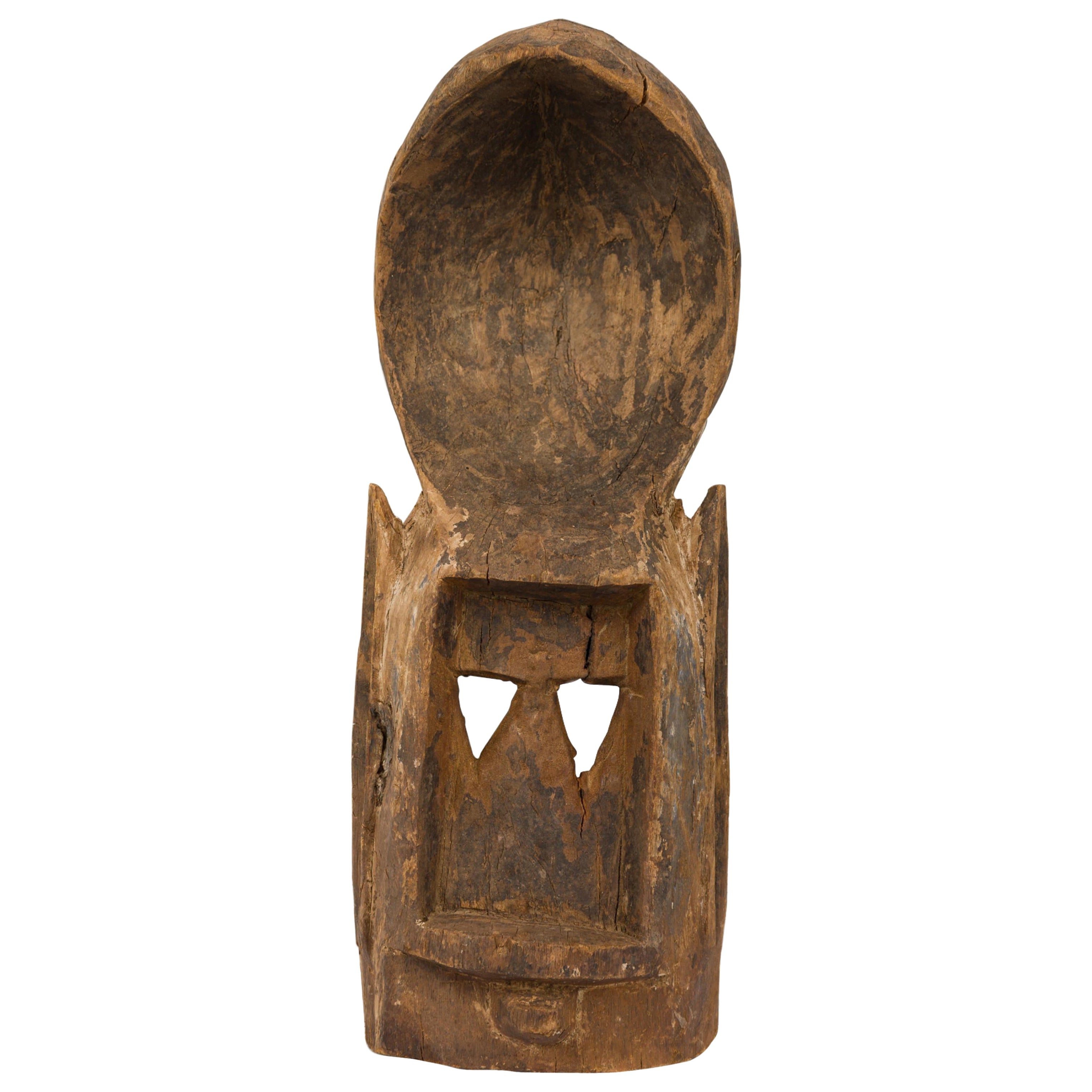 African Mali 20th Century Hand Carved Wooden Dogon Mask