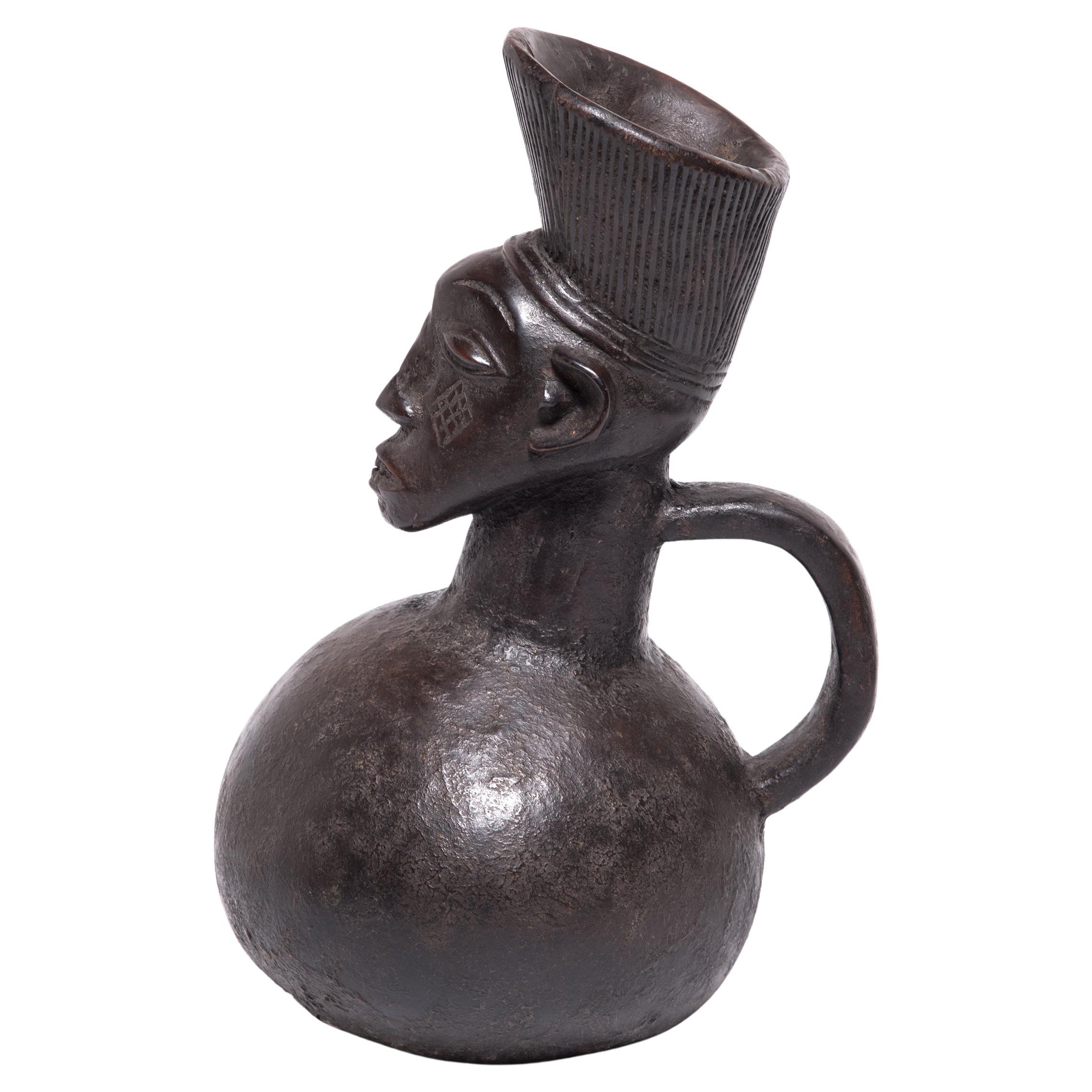 African Mangbetu Ceremonial Jug