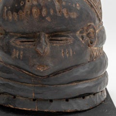 Afrikanische Mende geschnitzt Wood Helm Maske