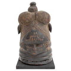 Máscara Casco Africano Mende de Madera Tallada