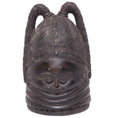 Vintage African Mende Helmet Mask