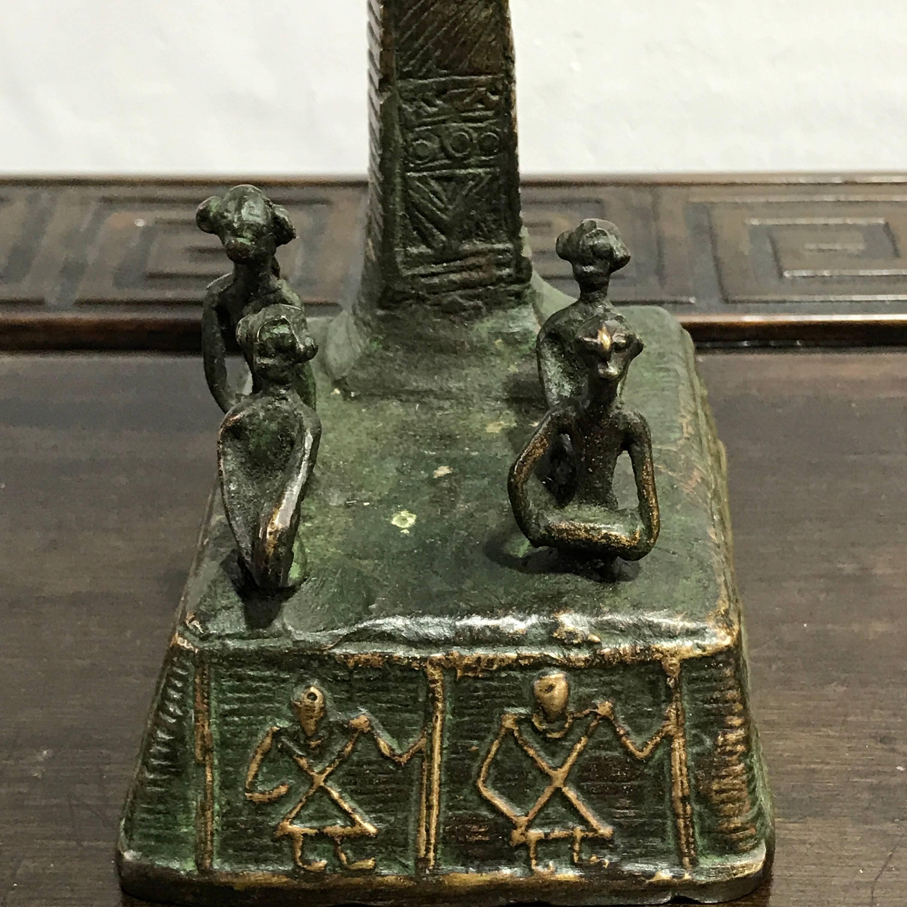 Sculpture africaine en bronze « arbre de singe » en vente 3