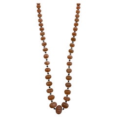 African Moonstone Black Onyx Crystal Beaded Necklace