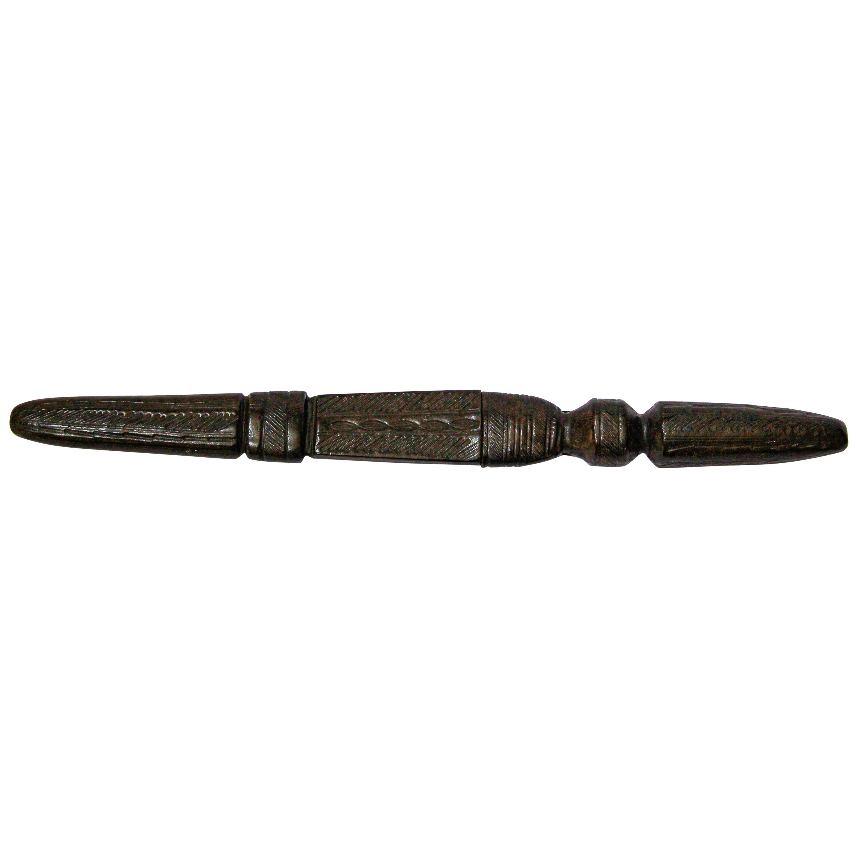 African Moroccan Tribal Tuareg Khoumya Leather Dagger