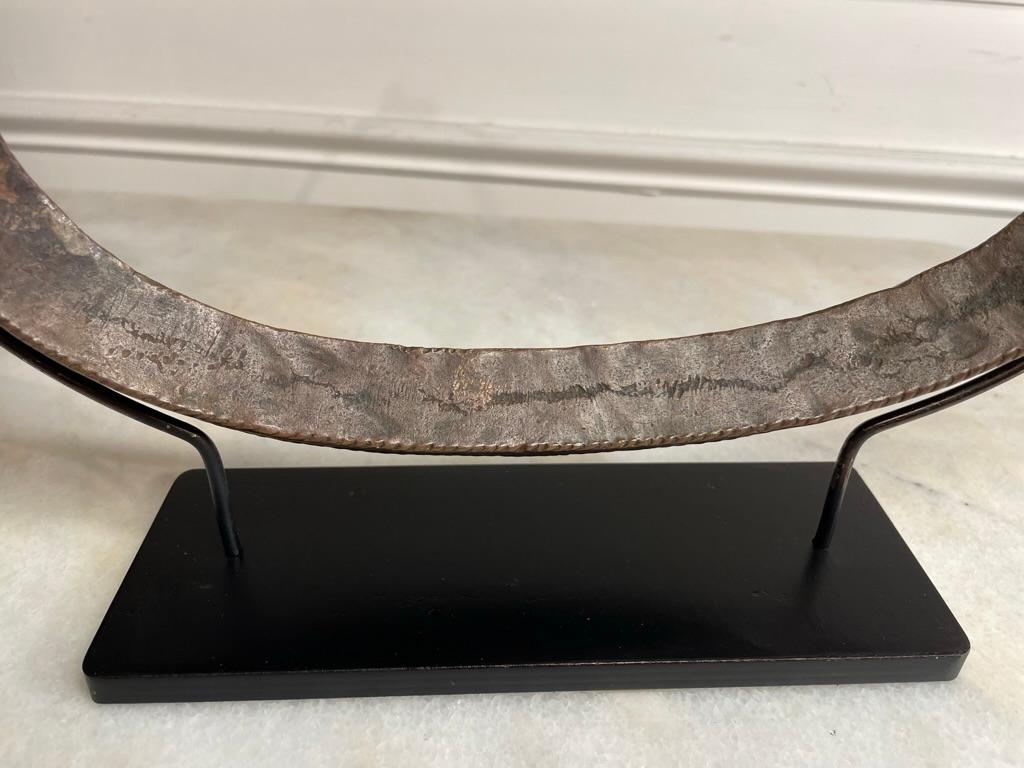 African Mounted Copper Manilla Bracelet Currency Nigeria 3