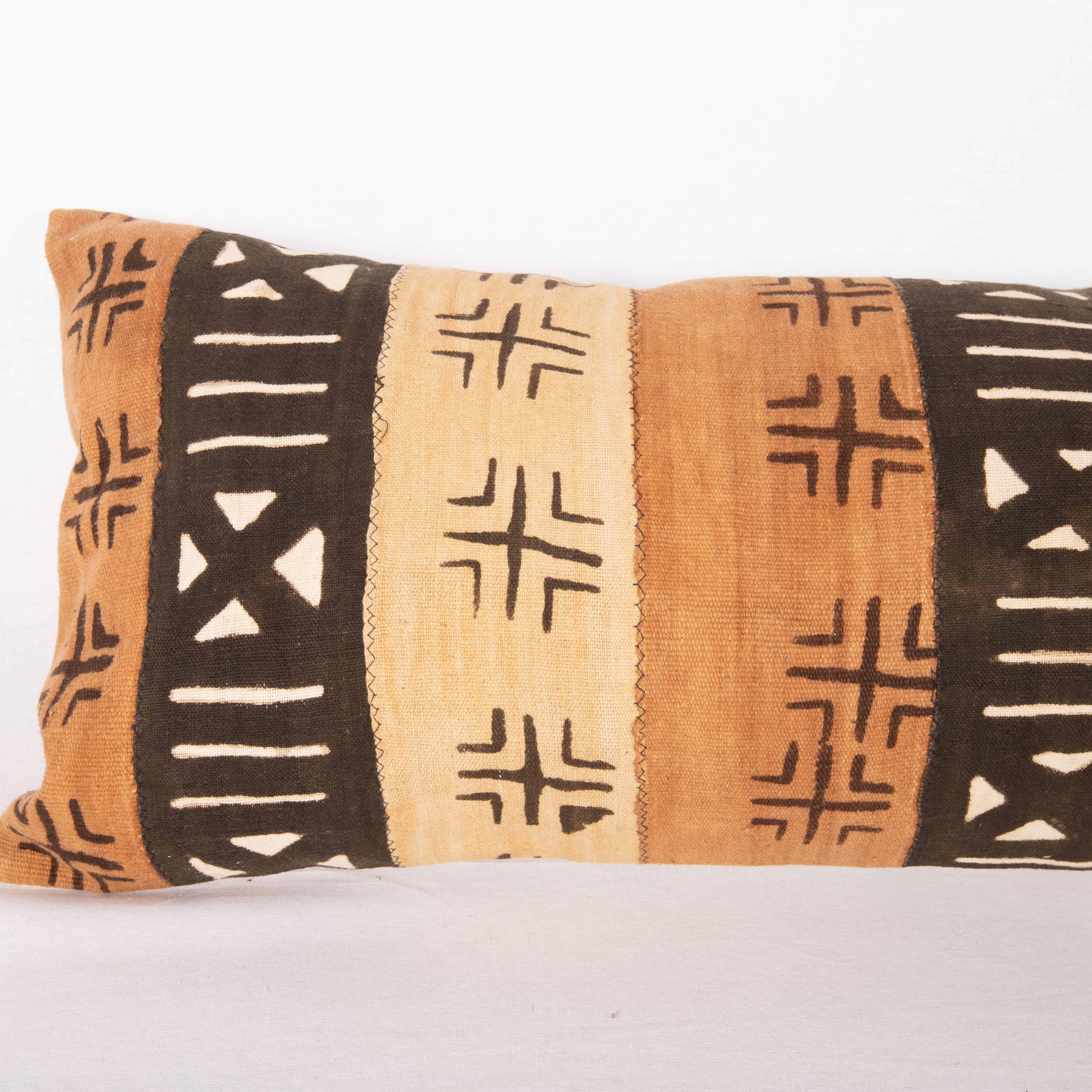 Tribal African Mud Cloth Large Lumbar, 1970s/80s For Sale