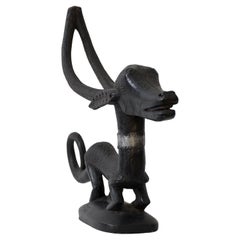 African Mythical Dog Sculpture