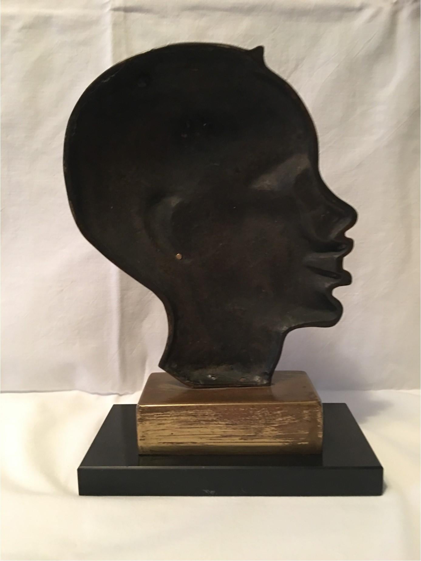 african head sculpture