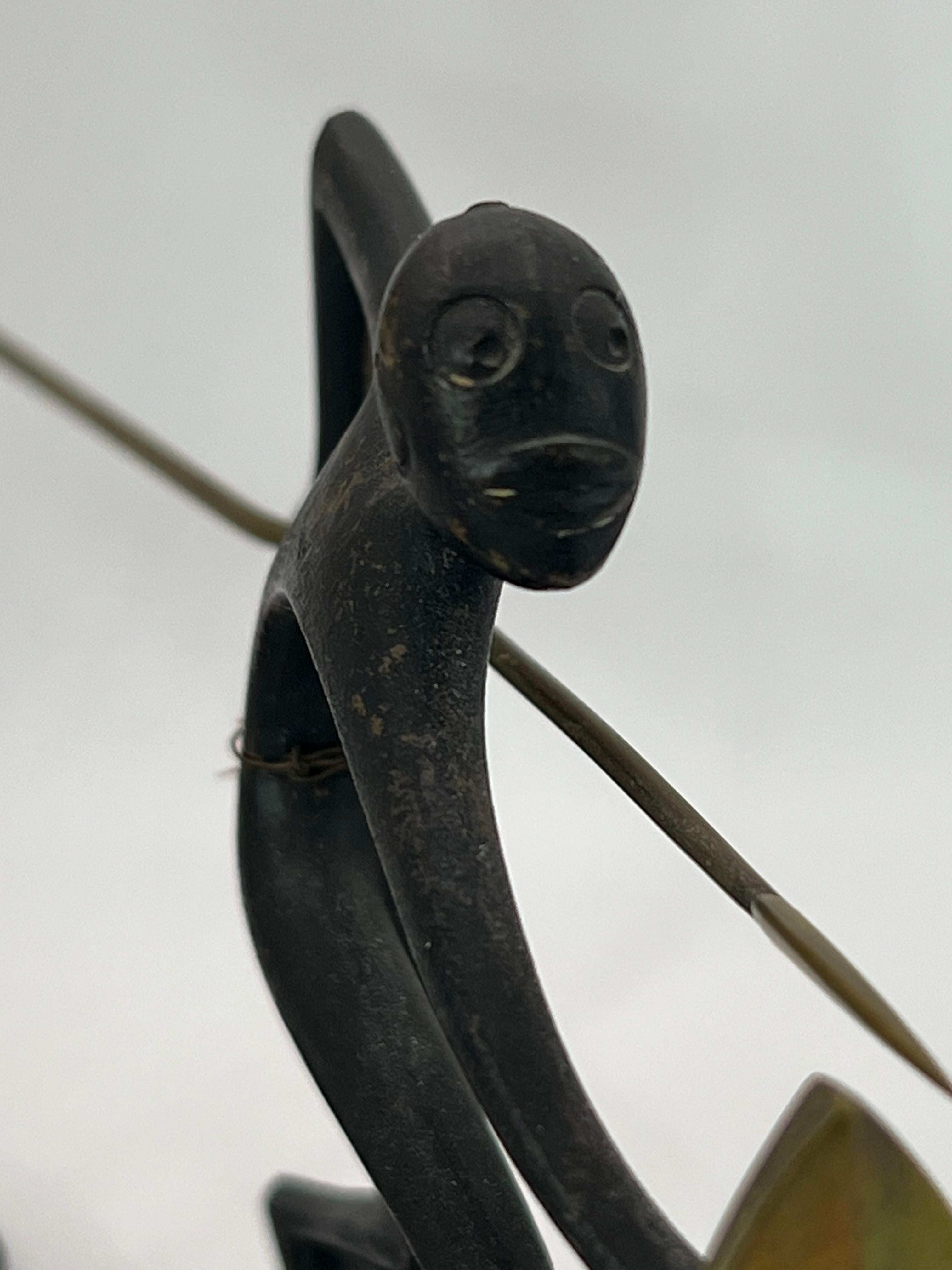 Austrian African Native Warrior Bronze Sculptures, Werkstatte Hagenauer, Austria, 1950s For Sale