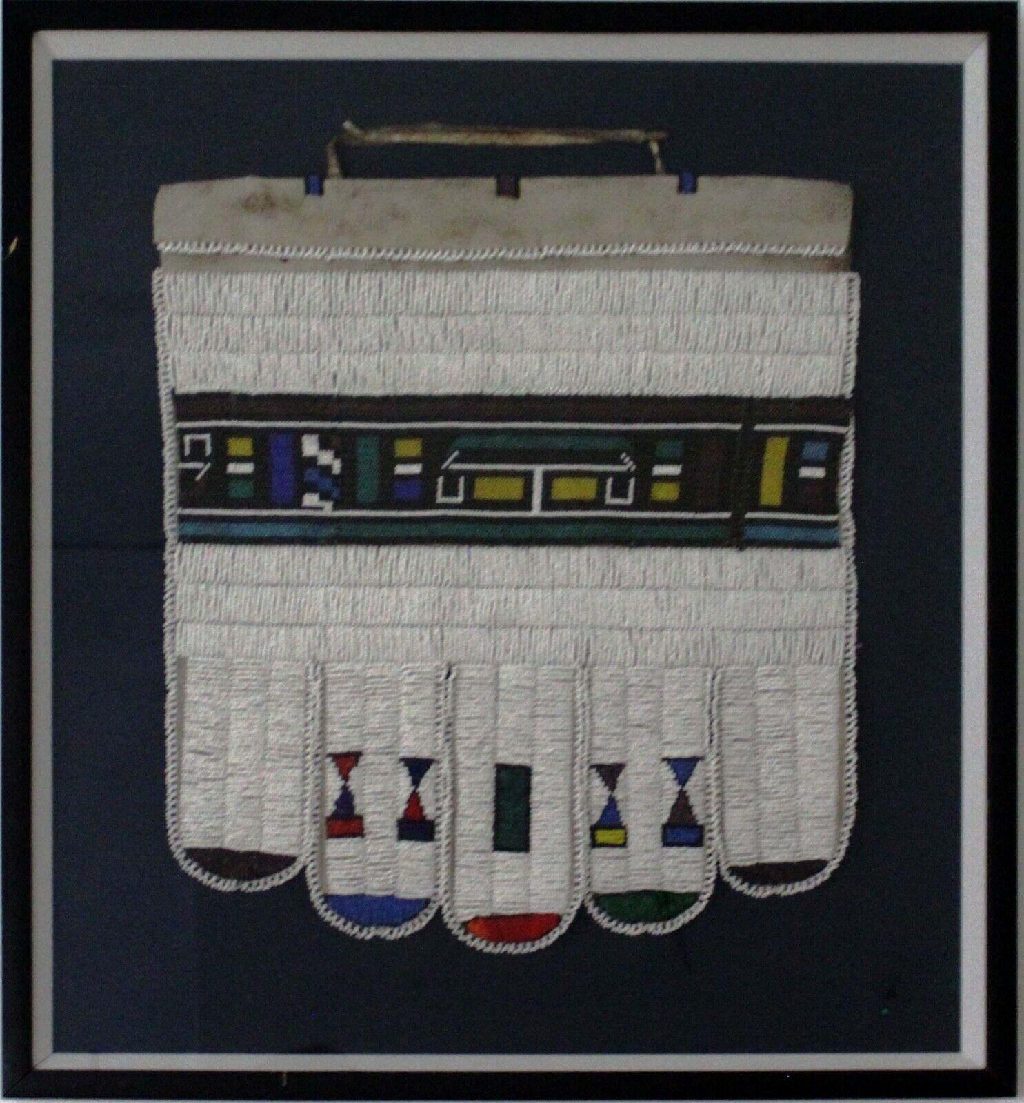 African Ndebele Mapoto Beaded Apron Set of 2 In Good Condition In Keego Harbor, MI
