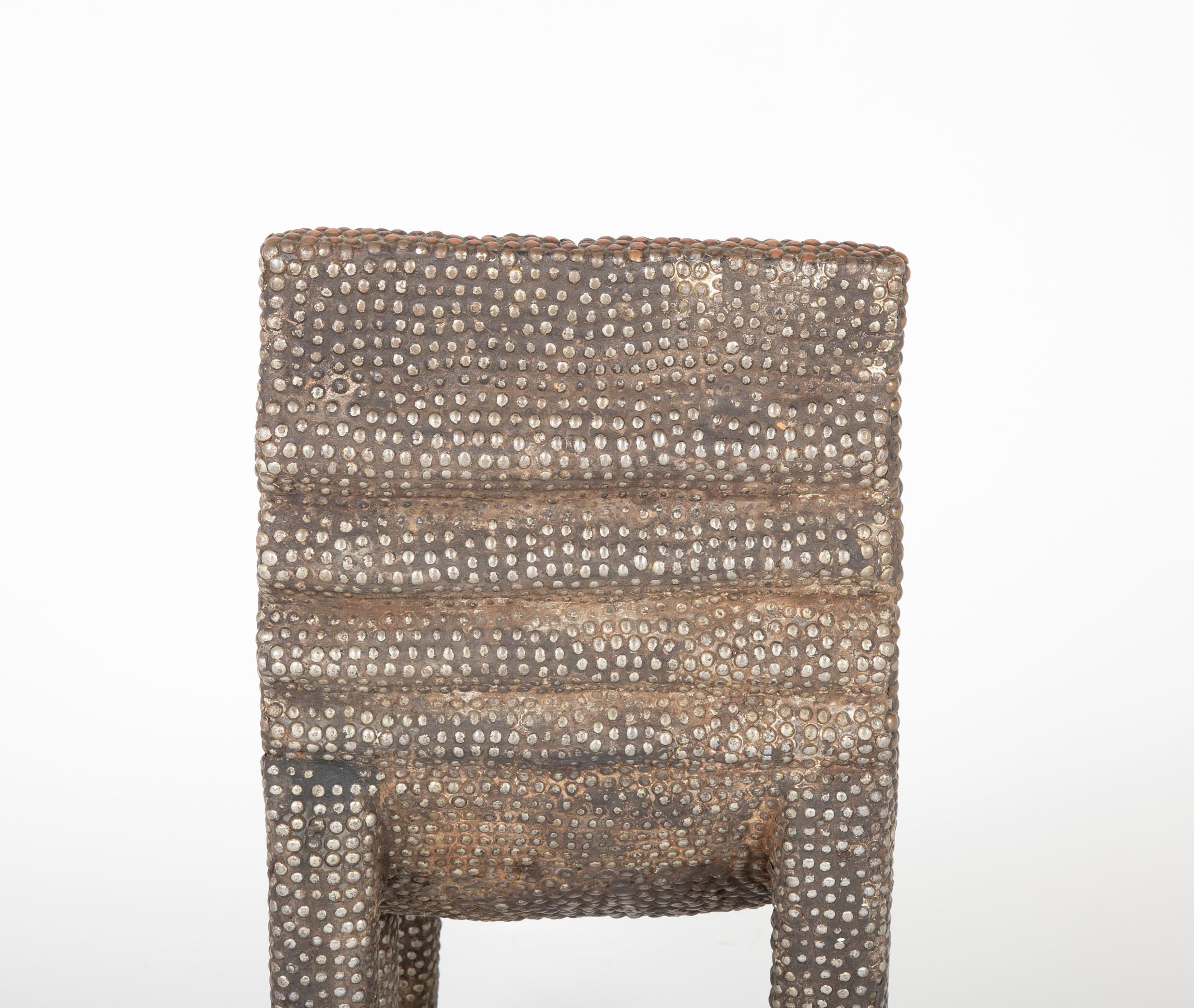African Ngombe Studded Chair 2