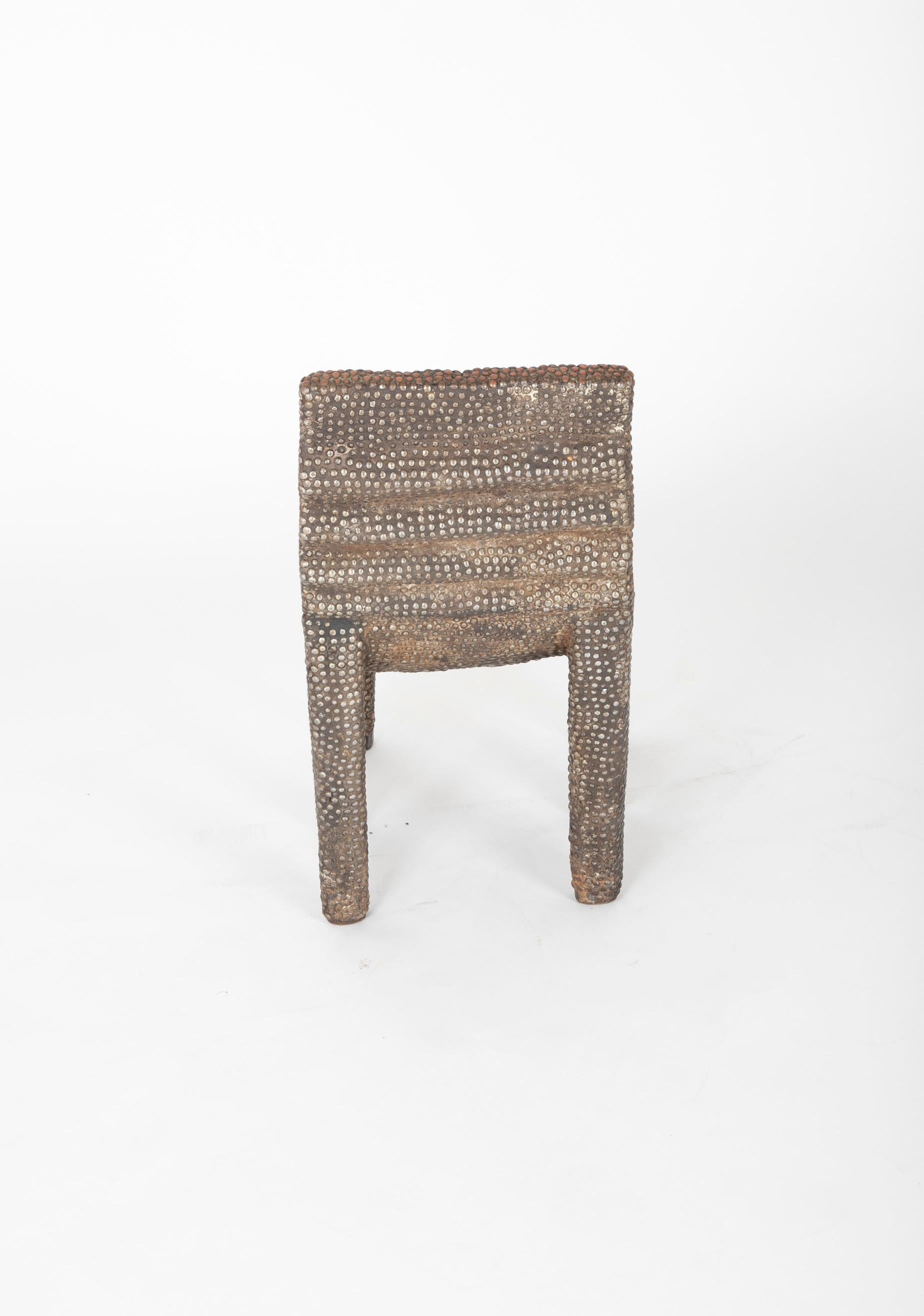 African Ngombe Studded Chair 1