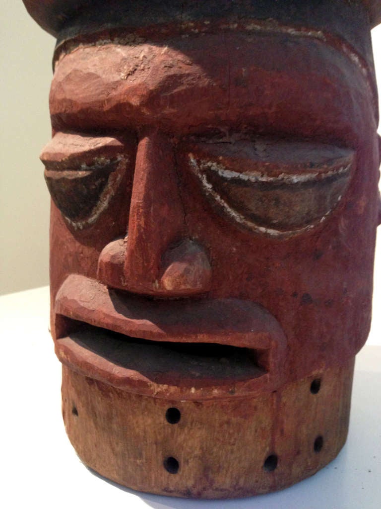 Wood African Nigeria Epa Helmit Mask with Provenance For Sale