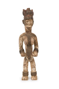 African Nigeria Mid 20th Century Hand Carved Eshu Female Figure