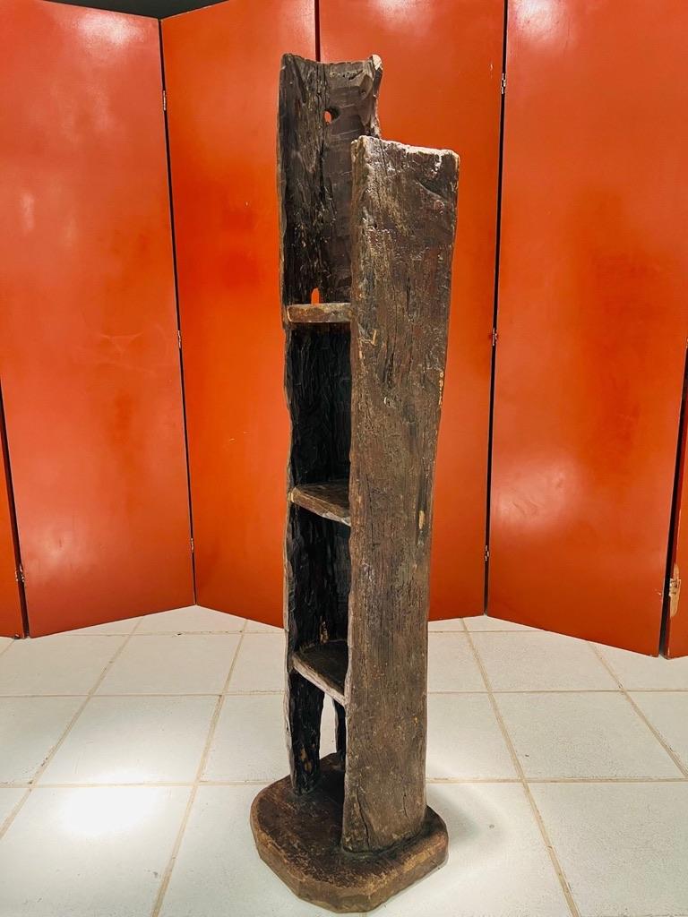 Afrikanische alte Vitrine in edlem Holz um 1800 (Kongolesisch) im Angebot
