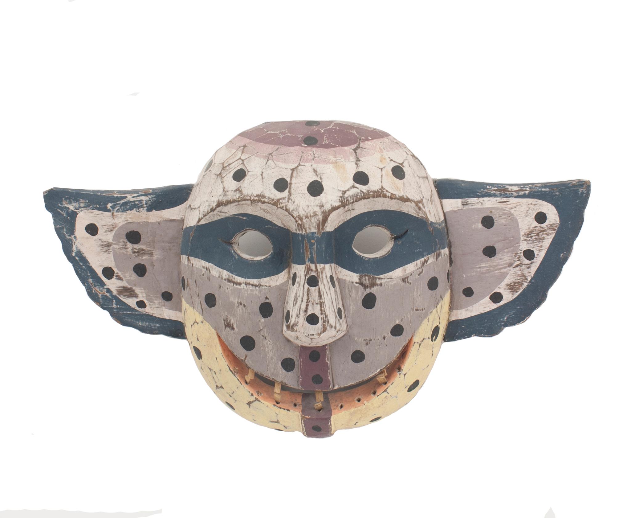 Tribal African Painted Wooden Masks For Sale