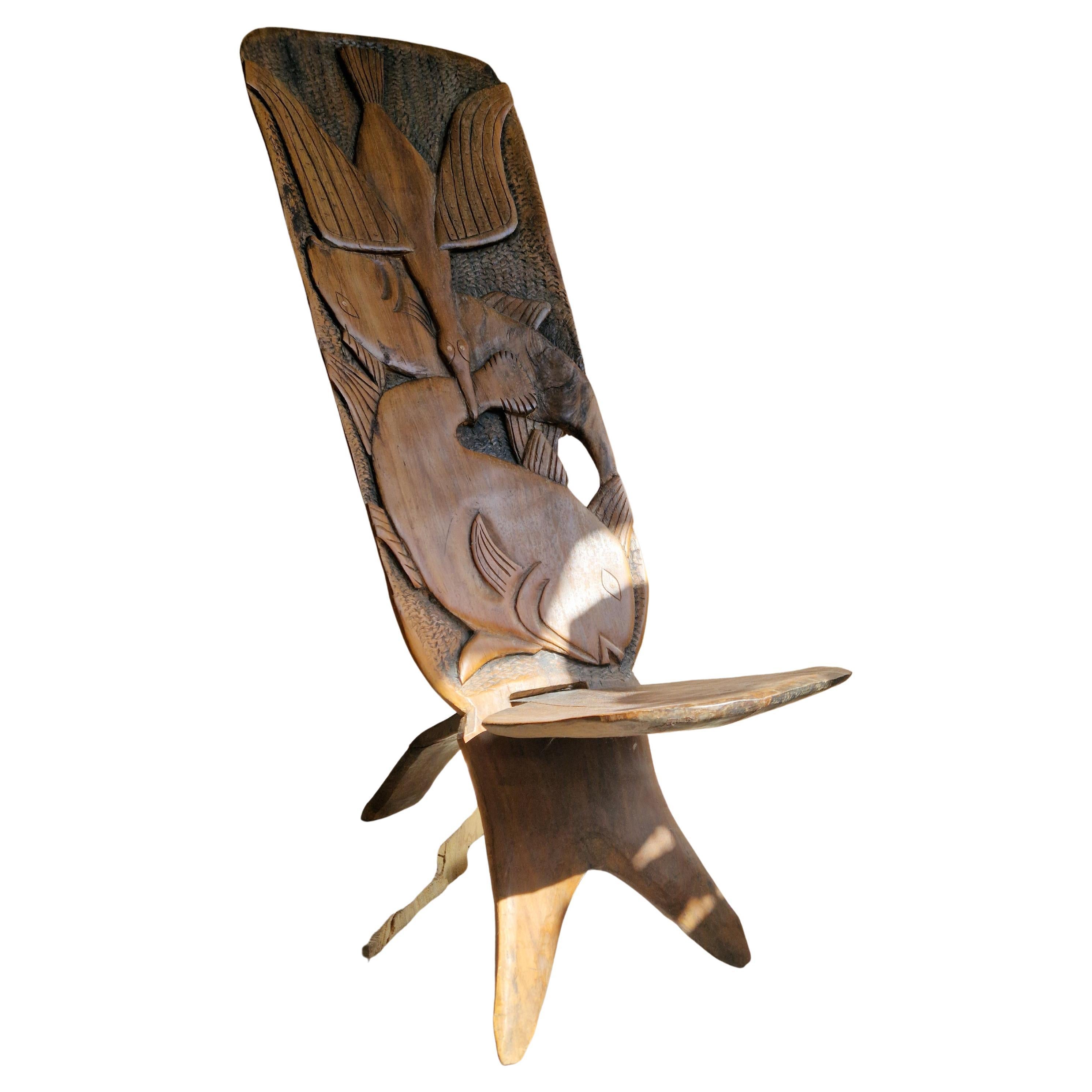 African Palawar folding chair