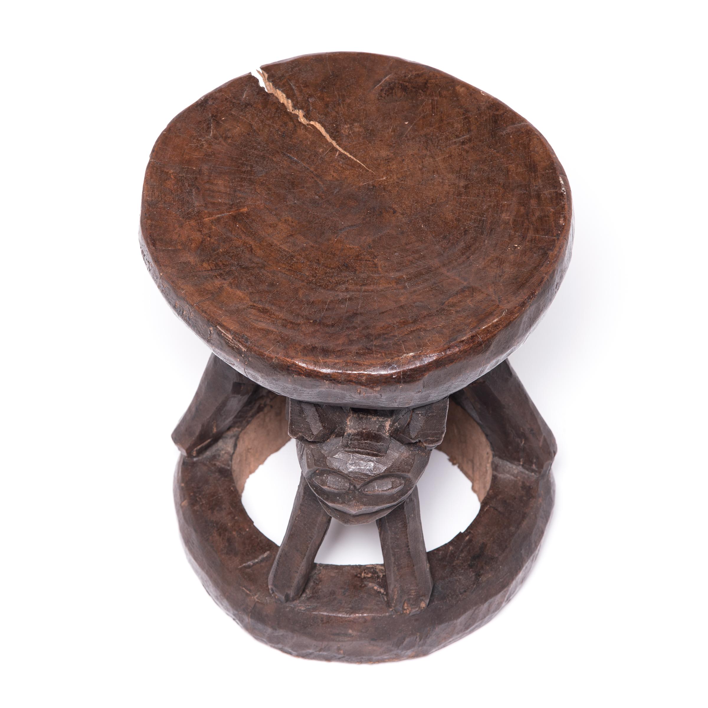 Pende Stool African Bamileke Animal Stool For Sale at 1stDibs | african stools for sale