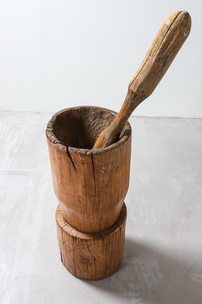 African Pestle and Mortar For Sale at 1stDibs