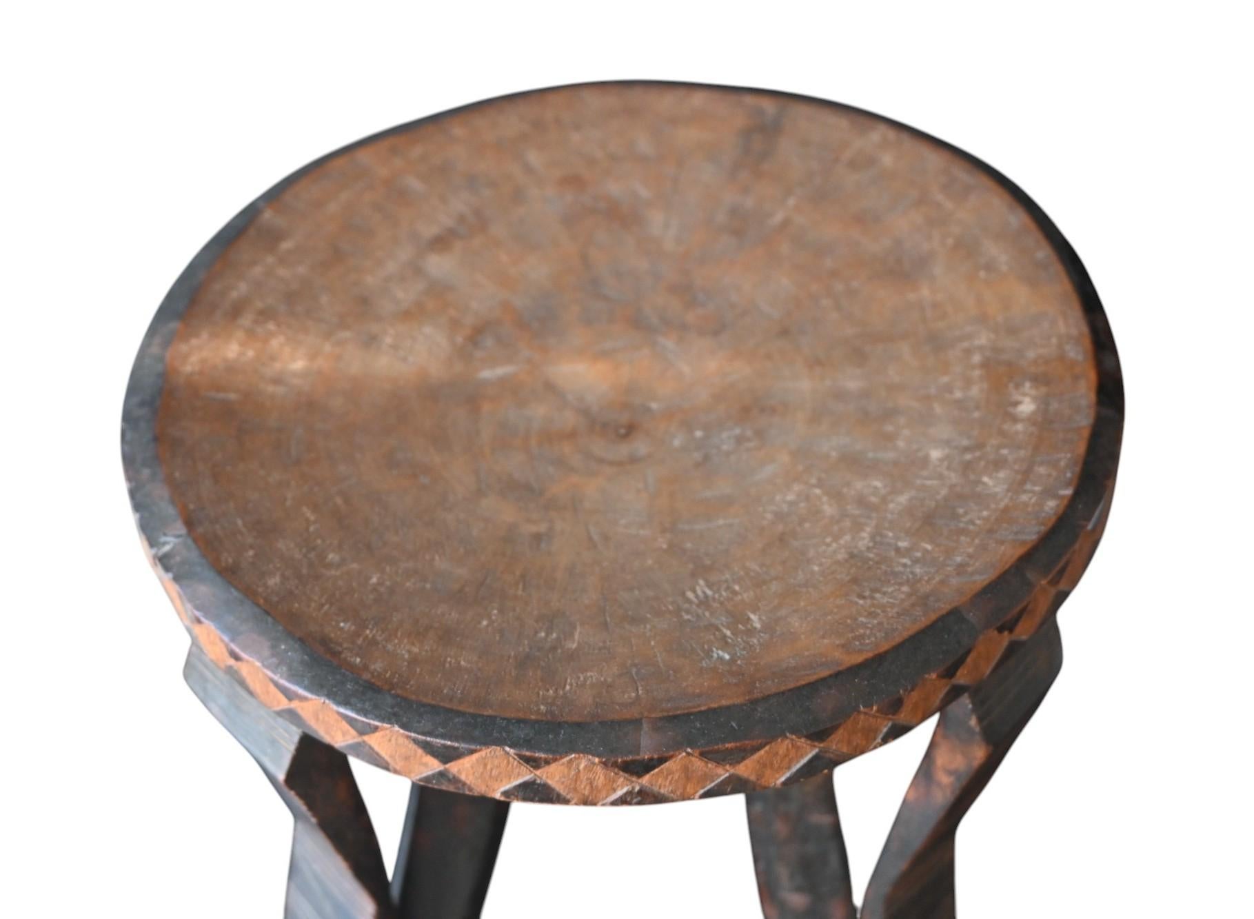 Zambian African Prestige Stool – Zambia (bemba/lunda), Mid-20th Century For Sale