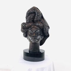 African Queen Bronze Bust