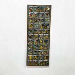 African Queen of Sheba Solomon Story Board Ethiopian Art Oil Painting