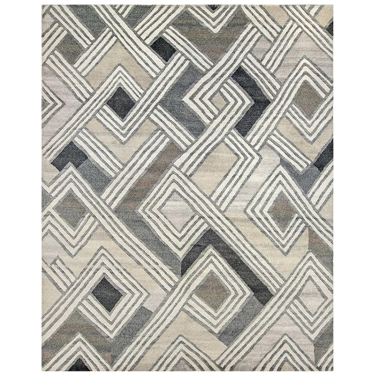 Nazmiyal Collection African Retro Rug. Size: 9 ft x 12 ft