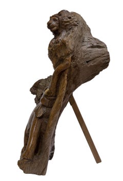 African Rootwood Carving of Wild Animals