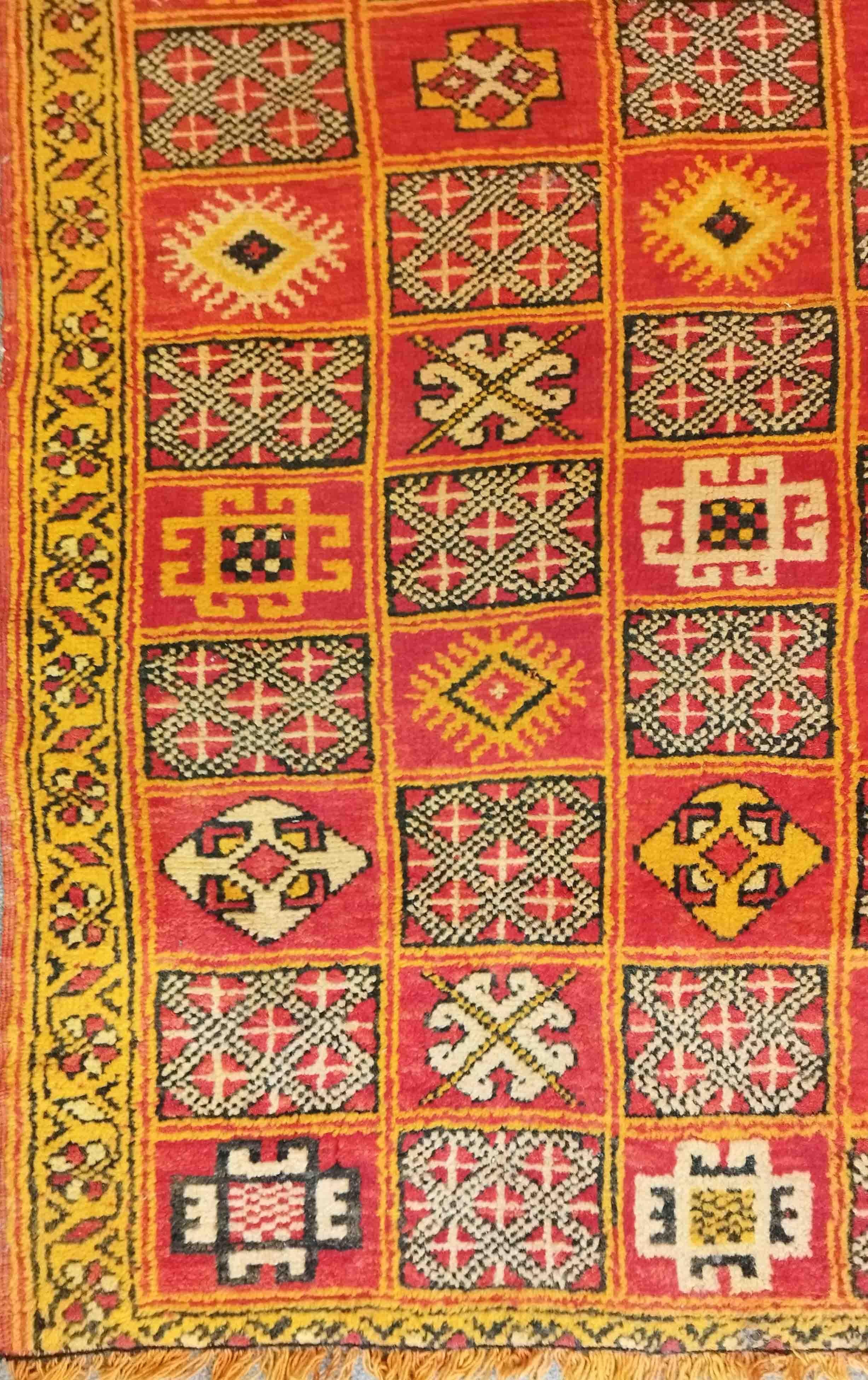 Tribale Tappeto africano del 1950 circa - 1m85x1m15 - No. 953 in vendita
